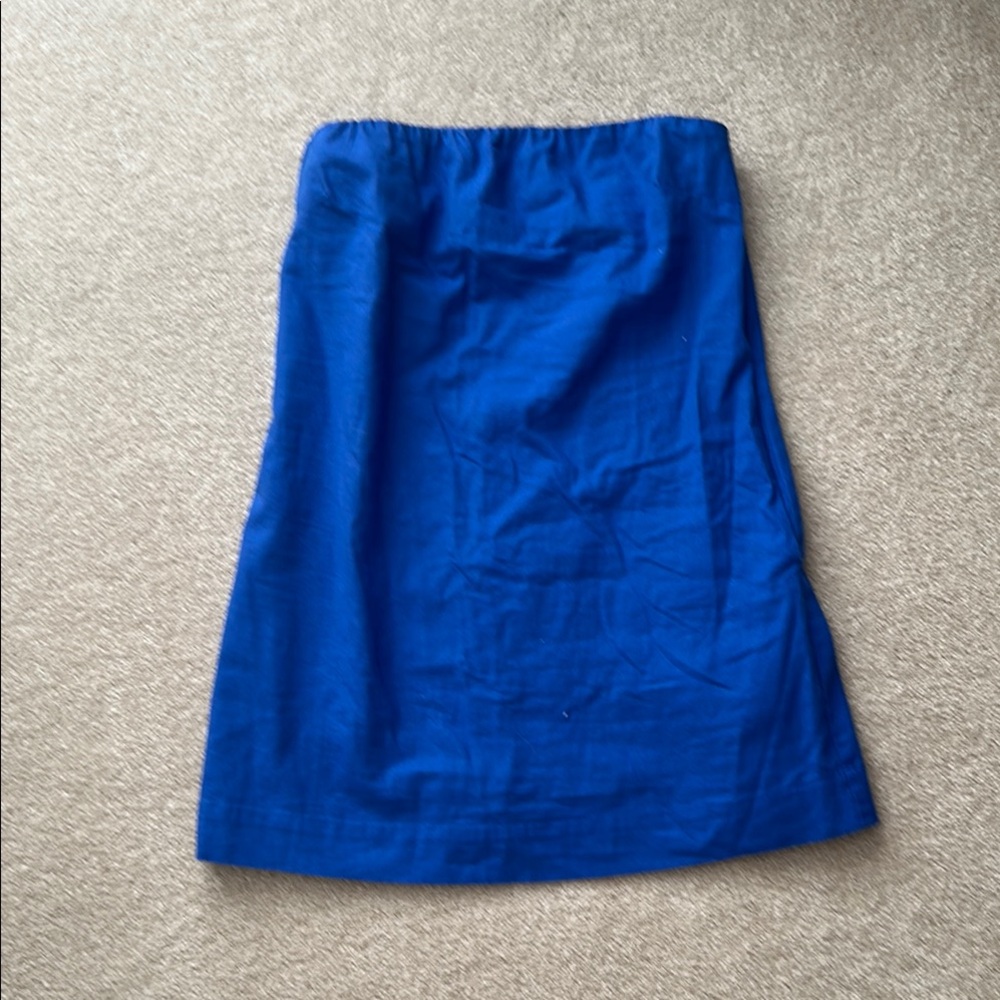 Free People Strapless Blue Dress